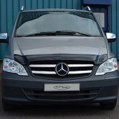 Mercedes Vito W639 Ön Kaput Maskesi Koruma Rüzgarlığı Deflektör 3mm Akrilik Parlak Siyah 2011-2014 - 3
