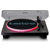 Lenco LS-50 Led Siyah Hoparlörlü USBli MP3e Kayıt Özellikli Led Işıklı Pikap Plak Çalar - 3