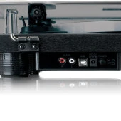 Lenco LS-50 Led Siyah Hoparlörlü USBli MP3e Kayıt Özellikli Led Işıklı Pikap Plak Çalar - 5
