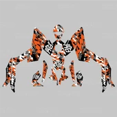KTM Duke 125 Camouflage Design Sticker Set  (2011-2016) - 2