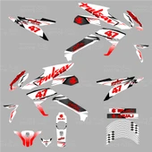 Bajaj Pulsar 200 NS Naked Sport White Design Sticker Set No:47 - 2