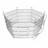 Kedi ve Köpekler İçin Panel Çit 61x61Cm 6 Parça - 2