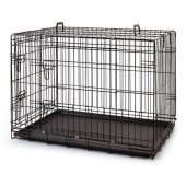 Metal Kedi Köpek Kafesi 120x75x84cm Siyah - 1