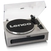 Lenco LS-440 GY Gri 4 Hoparlörlü Bluetoothlu Pikap Plak Çalar - 2