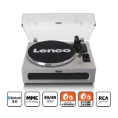 Lenco LS-440 GY Gri 4 Hoparlörlü Bluetoothlu Pikap Plak Çalar - 6