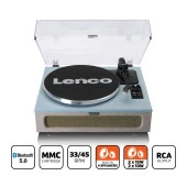 Lenco LS-440 BUBG Mavi Krem 4 Hoparlörlü Bluetoothlu Pikap Plak Çalar - 1