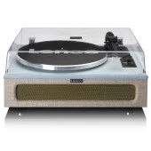 Lenco LS-440 BUBG Mavi Krem 4 Hoparlörlü Bluetoothlu Pikap Plak Çalar - 3