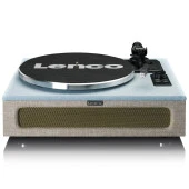 Lenco LS-440 BUBG Mavi Krem 4 Hoparlörlü Bluetoothlu Pikap Plak Çalar - 7