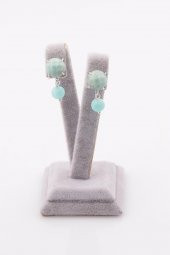 Amazonit Doğal Taş Küpe thumbnail 2