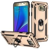 Gpack Samsung Galaxy Note 5 Kılıf Vega Tank Standlı Yüzüklü Mıknatıslı - 4