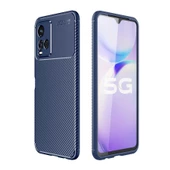 Gpack Vivo Y21S Kılıf Negro Karbon Kamera Korumalı SilikonNano Glass - 4