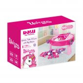 2572 UNICORN 100 PCS BLOKLU AKTIVITE MASASI MONTAJ - 1
