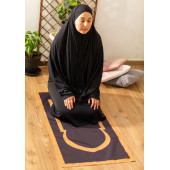 BAHA Portable Prayer Mat  Mihrab SEJADAH (BLACK GOLD) - 1