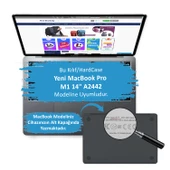 Macbook Pro Kılıf 14.2 inç M1-M2-M3-M4 Kristal (14" Pro) A2442 A2779 A2992 A2918 A3112 A3401 A3185 ile Uyumlu - 2