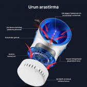 Taşınabilir Led Haşere Kovucu Lamba USB Sivrisinek Katili TE88261 - 5