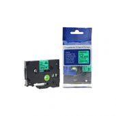 Brother P-Touch Muadili Yeşil Etiket 12 Mm Tze-Tape Aze731 - 1
