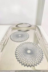 6 Adet Sunshine Modern Gri & Gold Simli Bardak Altlığı & Kokteyl Peçetesi - 2