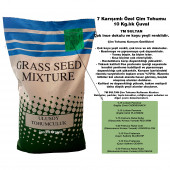 7 Karışımlı Çim Tohumu 10 Kg. Ulusoy 7M SULTAN Özel Çim Tohumu Açılmamış Çuvalında - 1