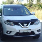 EUROCAP Nissan X-Trail Ön Kaput Maskesi Koruma Rüzgarlığı Deflektör 3mm Akrilik Parlak Siyah 2014- - 4