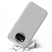 Xiaomi Poco X3 Kılıf 360 Tam Koruma Şeffaf Silikon - 4