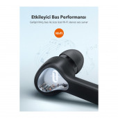 TaoTronics SoundLiberty 53 PRO USB-C Şarj Kılıflı Dört Mikrofonlu IPX8 Ter/Su Dayanıklı Tek/Çift Kullanım Bluetooth Kulaklık 30 Saat Müzik - Siyah - 2