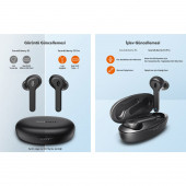 TaoTronics SoundLiberty 53 PRO USB-C Şarj Kılıflı Dört Mikrofonlu IPX8 Ter/Su Dayanıklı Tek/Çift Kullanım Bluetooth Kulaklık 30 Saat Müzik - Siyah - 7