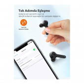 TaoTronics SoundLiberty 53 PRO USB-C Şarj Kılıflı Dört Mikrofonlu IPX8 Ter/Su Dayanıklı Tek/Çift Kullanım Bluetooth Kulaklık 30 Saat Müzik - Siyah - 8