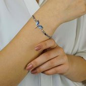 Melek Tasarımlı 925 Ayar Gümüş Kadın Bileklik thumbnail 3