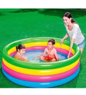 62002 Pompasıyla, Bestway 51117, 4 Boğum, Şişme Aile ve Çocuk Havuzu -157x46cm - 1
