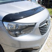 EUROCAP Opel Combo E Ön Kaput Maskesi Koruma Rüzgarlığı Deflektör 3mm Akrilik Parlak Siyah 2018- - 4