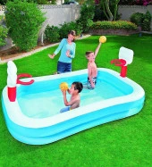 Bestway 54122, Basket Potalı, 2 Adet Top ile Şişme Çocuk Eğlence Havuzu - 3