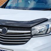 EUROCAP Opel Vivaro Ön Kaput Maskesi Koruma Rüzgarlığı Deflektör 3mm Akrilik Parlak Siyah 2014-2018 - 4