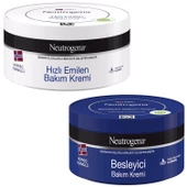 Neutrogena Hızlı Emilen Bakım Kremi 300 ml + Besleyici Bakım Kremi 300 ml - 1