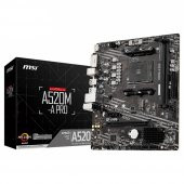 MSI A520M-A PRO DDR4 M2 PCIe NVME HDMI DVI PCIe 16X v3.0 AM4 mATX - 7