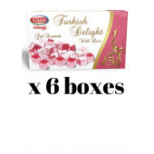 Delight Rose flavored Turkish delight 350 gr X 6 boxes - 1