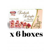 pomegranate flavored Turkish delight with hazelnut 350gr x 2 boxes - 1