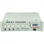Westsound TKS-80 USB TR 80 Watt 100 Volt Mikser Anfi - 1