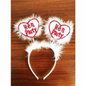 Beyaz Renk Bekarlığa Veda Partisi Hen Party Taç - 1