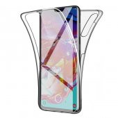 Galaxy Note 10 Kılıf  360 Tam Koruma Şeffaf Silikon - 1