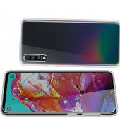Galaxy Note 10 Kılıf  360 Tam Koruma Şeffaf Silikon - 4