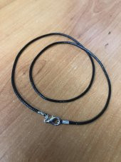 5 Adet 45cm Deri Kolye İpi (Suni Deri) - IMRKL00303 - 1