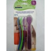 Bambino Uzun Saplı Beslenme Kaşığı 4lü Set - 1