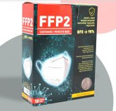 FFP NR 98 Koruma Profesyonel Kırmızı Maske 10 lu Paket - 1