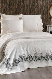 Çeyiz Diyarı Stella Çift Kişilik Pike Takımı Krem - 4