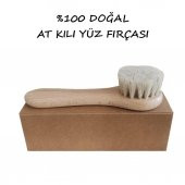 Wmoloxs 3lü Set Doğal At Kılı Fırçası + At Kılı Yüz Fırçası + Ahşap Selülit Vücut Masaj Aleti - 4