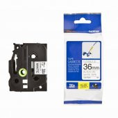 BROTHER P-Touch TZE-FX261 BEYAZ ESNEK ETIKETE SIYAH (36mm x 8m) - 2