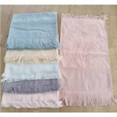 Rüya Etamin İşleme Kanaviçe Havlusu Saçaklı ( 30x50  ) 1 Adet - 1