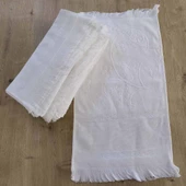 Rüya Etamin İşleme Kanaviçe Havlusu Saçaklı ( 30x50  ) 1 Adet - 2