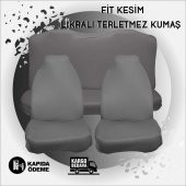 Seat Logolu Penye Oto Servis Kılıfı Likralı Kumaş Bağlama Lastikli A+ Yeri Üretim - 9