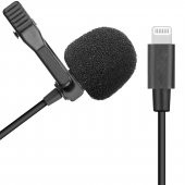 Winex İphone Lightning Port HD Yaka Mikrofonu Siyah - 1